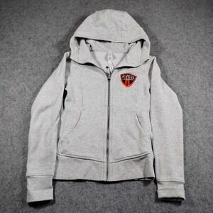 Lululemon Scuba Hoodie Full Zip Grey SF Riptide Lacrosse Women Size 4 Thumbholes